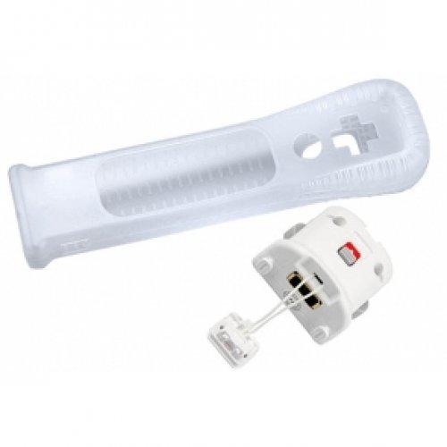 Remote Controller Sensor Accuracy Game Motion Plus Precision Enhance Gamepad Adapter + Silicone Sleeve for Nintendo Wii