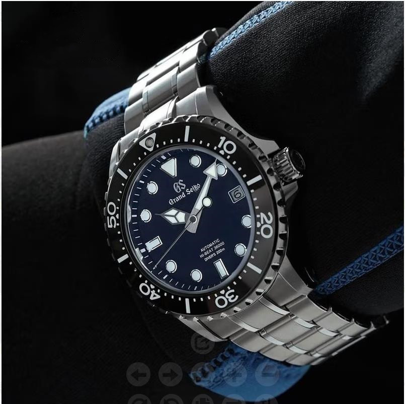 Grand seiko  Watch Crown Blue Lion GS Seiko Quartz Movement Men's Watch High   Business Sports Watch