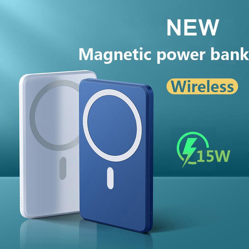 10000mAh 20W Magnetic Wireless Power Bank For iphone 12 13 Pro Max 14 Max Magsafing Power Bank Max Mobile Phone External Battery