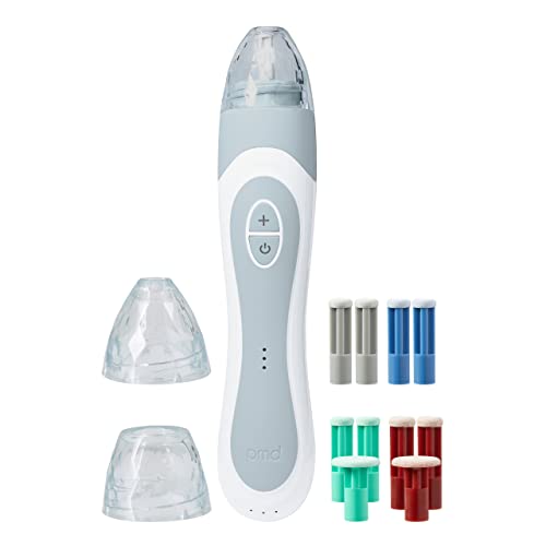 PMD Personal Microderm Elite Pro - At-Home Microdermabrasion Machine with Kit for Face and Body - Exfoliating Crystals and Vacuum Suction for Fresh and Radiant Skin - Three Speed and Suction Options