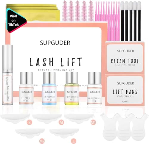 2024 Upgraded Lash Lift Kit for Perming,Curling and Lifting Eyelashes | Semi-Permanent Salon Grade Supplies for Beauty Treatments | Includes Eye Shields,Pads and Accessories